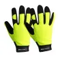 Handskar för mekaniker, svart-gula, mikrofiber, spandex, polyester, CE, EN 420, LAHTI PRO L2803