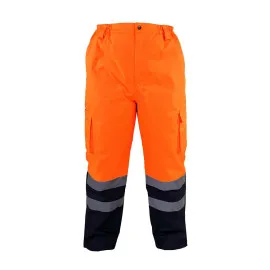 High Visibility Padded Pants, Orange, XL , CE, LAHTI