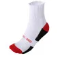 Work Socks White-Red Short, 3 Pairs, 39-42 , LAHTI