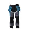 Work Trousers with Reflective Stripes, Black-Grey-Turquoise, L, CE, LahtiPro