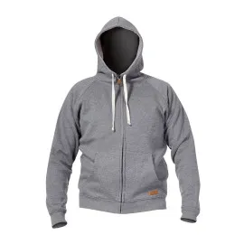 Hooded Sweatshirt with Zip, Grey, XL , CE, LAHTI