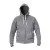 Hooded Sweatshirt with Zip, Grey, XL , CE, LAHTI