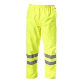 High Visibility Rain Pants, Gul, l , CE, LAHTI