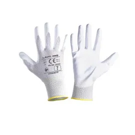Gloves Pu Antistat. White L230409P, (Butiksförp.), 9 , CE, LAHTI