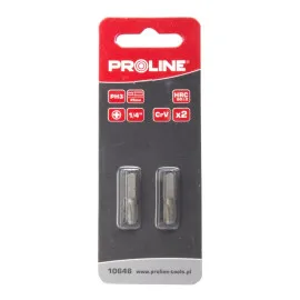 Phillips Bit 1/4 PH1 l=25 mm 2-Pack, Proline