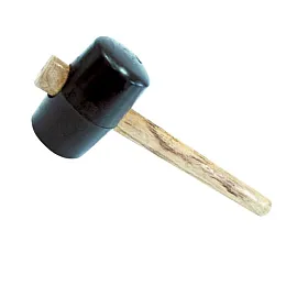 Rubber Mallet with Wooden Handle. 350G Weight, 58 mm Dia.