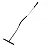 Garden Rake 16-Teeth Bent Metallskaft Graphite