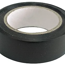 Insulation Tape 19 x 0.13 mm x 10M Black. Packed 500Pcs. Every One with Label At the Top and Shrink Wrapped.