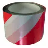 Warning Tape- White Red, 8 0Mmx100M