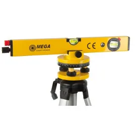 Laserpass, vridbar 400 mm + aluminium stativ, (45-120 cm) med linser, CE