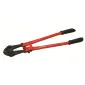 Heavy-Duty Bolt Cutter, Max Cut Diameter 10 mm, Length 600 mm, Cr-Mo Jaws, Rubber-Coated Steel Handles, Orange Body, Proline