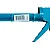 Caulking Gun, Steel, Cylindrical, 225 mm