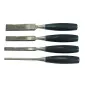 4Pcs Wood Chisels: 6, 12 , 18 , 24 mm