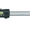 Skjutmått, digitallt, 150 mm, nogrannhet 0, 02 mm. OnOff, Zero, mm, tum. Rosfritt stål, inkl. 2 batterier (ett extra)