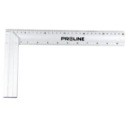 Vinkelhake med linjal 350 x 190 mm, Aluminium, Proline