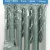 5Pcs Wood Drill set. Contents: 4.5.6.8 .10 mm. Blackened and Polished. in Plastic Blue Wallet with Yellow Header.