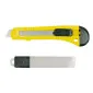 Set of 15018 mm Rectractable Knife with 10Pcs Spare 18 mm Blades in Plastic Box.