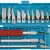 16Pcs Modellers Knife Kit. 3Handles 8 and 11 mm and 11 mm with Red Plastic Handle and 13 Different Blades.