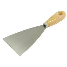Scraper 30 mm, Hanging Whole in Light Wooden Handle Lacquered