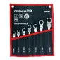 Combination Wrench set, 7 Pieces 8-19 mm 72 Teeth, Proline HD