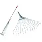 Adjustable Lawn Rake - 15 Tooth
