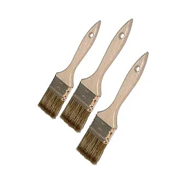 3Pcset Paint Brushes. English Type. Sizes: 24.36.90 mm