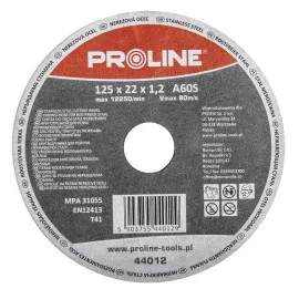 Cutting Disc for Stainless Steel 115 x 1.0 x 22 A60S, Proline