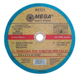 Cutting Disk for Metal, T41, 18 0 x 2.5 x 22A30S Mega
