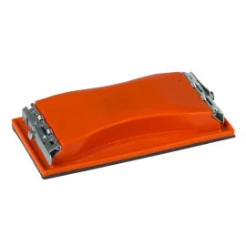 Plastic Sanding Block 210 x 105 mm with Clips, Blue, Mega