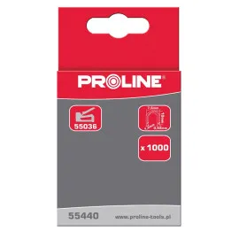 Hardened Half Rounded Staples 10 mm, 7.6 x 1.2 mm, 1000pcs, Proline