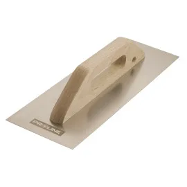 Smooth Stainless Float 380130 mm Wooden Hand