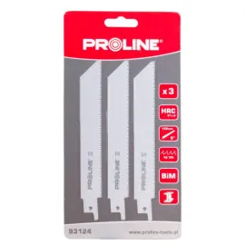 Reciprocating Saw Blades for Metal, 3 pcs, Proline