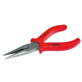 Flacktång rak 160 mm 1000V med sidavbitare, räfflad gripyta, rundad käft, Proline