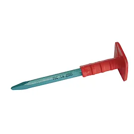 Point Cold Chisel with Rubber Handle 6K-17 mm, Length 300 mm, Juco
