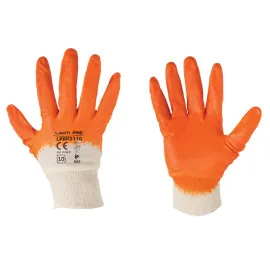 Gloves Nitryl Yell-White L220108 P, 8 , CE, LAHTI