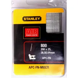 Stiftspik för spikpistol STANLEY FN64, sats 25, 38, 50, 64 mm, 800st (200st av avrje)