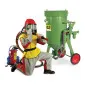 Sandblasting Suit Heavy-Duty Leather/Cotton Size 50 Double Seam Velcro Gloves Included, Contracor