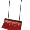 Snow Shovel with Support Wheels for Roof Clearing 785 x 450 mm, Aluminium Edge, Metal Handle, Profix