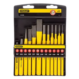 Chisel and Punch Set 12 Pcs, Stanley