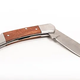 Folding Universal Knife 80 mm with Wooden Handle, Stainless Steel, Proline