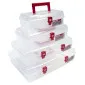 Förvaringsbox med handtag, organiser 6 fack 40 x 30 x 85 mm, PROLINE