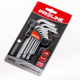TORX Key set 9 Pieces T10-T50, Proline