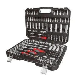 Socket set 150 pcs 1/41/23/84-32 mm, Proline