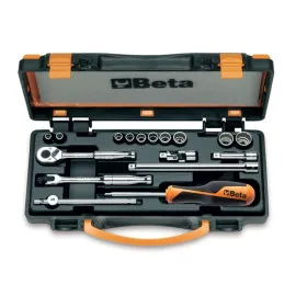 Socket set 112-Point, 3/16-9/16, 17 Pieces with Accessories, BETA Tools