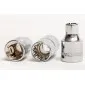 Hylsnyckelsats 17st med genomgående hylsor SPLINES, adapter 1/2, förlängare 77 mm, spärrskaft 72 kugg, Proline