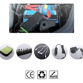 Starthjälpsbatteri, startbooster, universal power bank D28 Magnum 13600 mAh