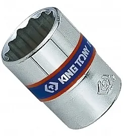 Hylsa 1/44-14 mm, 12-kantig, kort, CrV, King Tony
