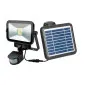 Kompakt LED strålkastare 500 LM av hög kvalitet, med solpanel, rörelsesensor, multifunktion, IP65, slim, Capral