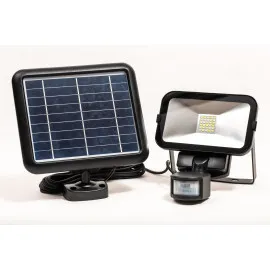 Kompakt LED strålkastare 500 LM av hög kvalitet, med solpanel, rörelsesensor, multifunktion, IP65, slim, Capral