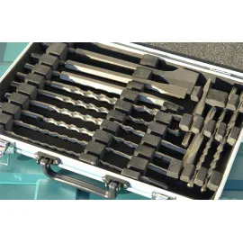 Betongborr + mejsel SDS-Plus , sats 17delar i en väska, MAKITA D-42444